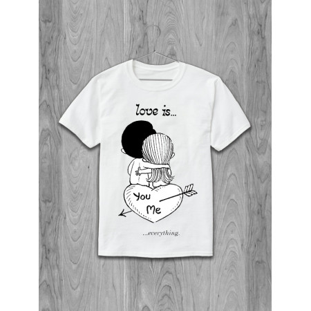Tricou Dragostea este... Tu și cu mine... totul din bumbac